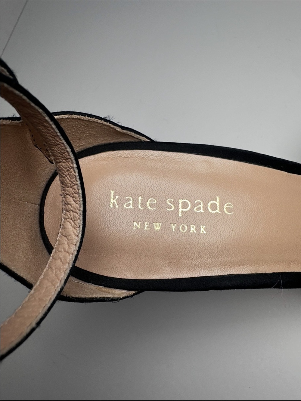 kate spade Black Satin Bow Ankle-Strap Sandals - Picture 3 of 5